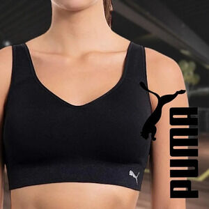 Puma | Performance 2 Pack Seamless Sports Bra | Black/Grey